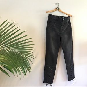 AE super stretch X4 highest rise jegging in black